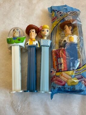 Toy Story Pez Dispensers - Buzz, Woody, Bo Peep - Get All 4 bundle